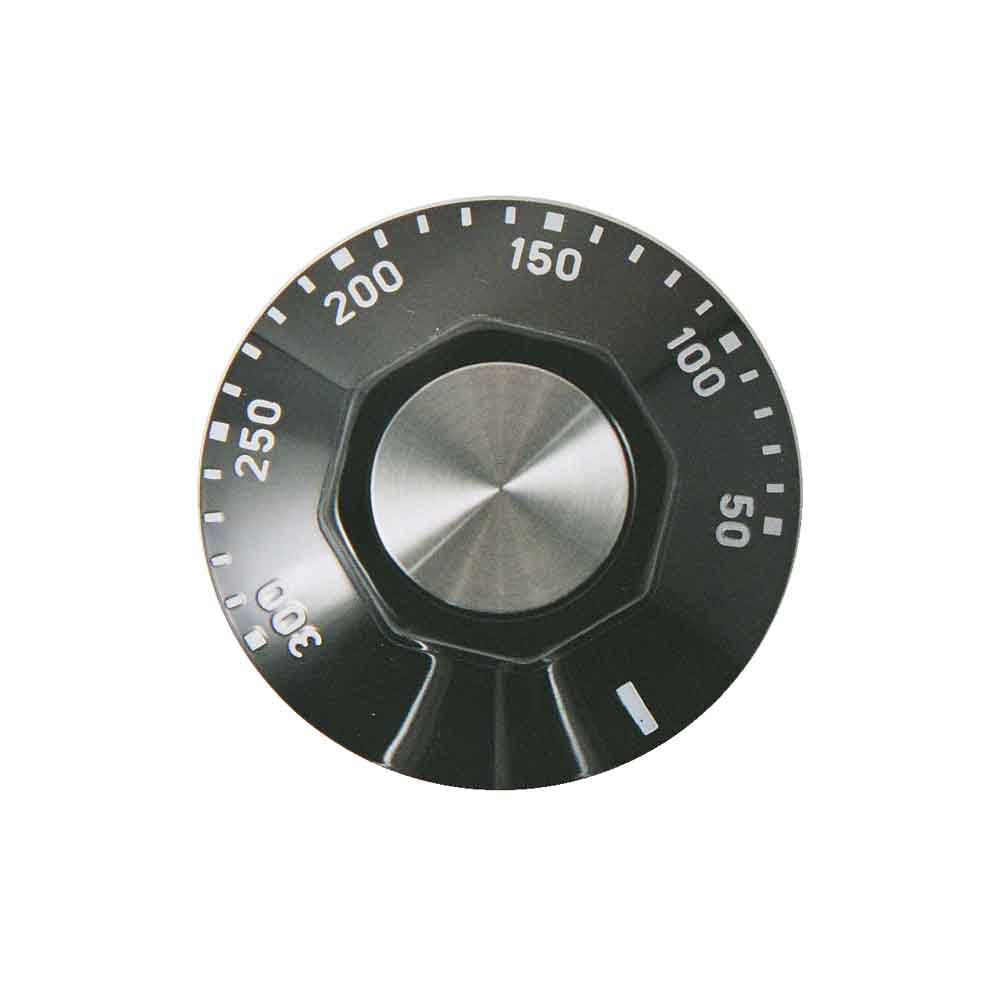 Universal black cooker oven control knob 6mm shaft 807