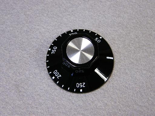 Universal black cooker oven control knob 6mm shaft 820