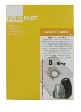 46BS01 BOSCH VACS CLEANER BOX OF 8 BAGS & FILTER QUALITY