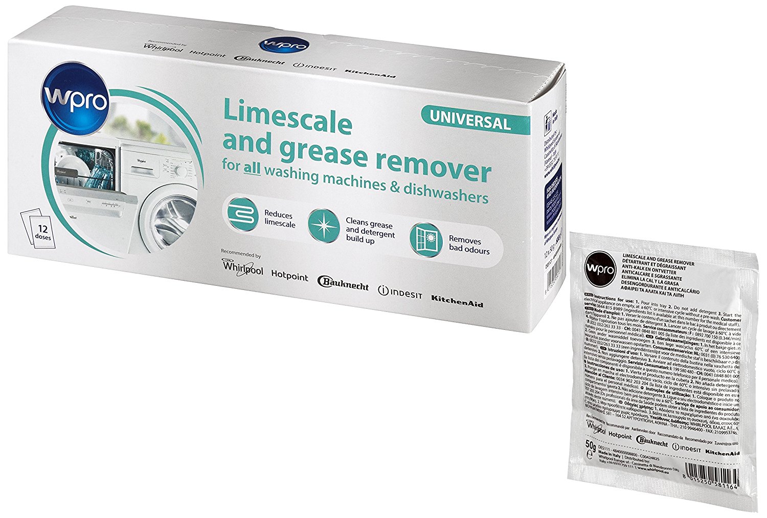 C00424828 NEW Limescale & Detergent Remover for All Dishwashers