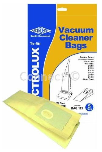 BAG113 ELECTROLUX & AEG VACUUM CLEANER PACK OF 5 BAGS