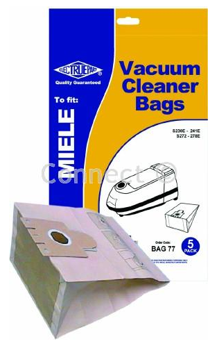 BAG77 MIELE PAPER DUST BAGS TYPE F PACK OF 5