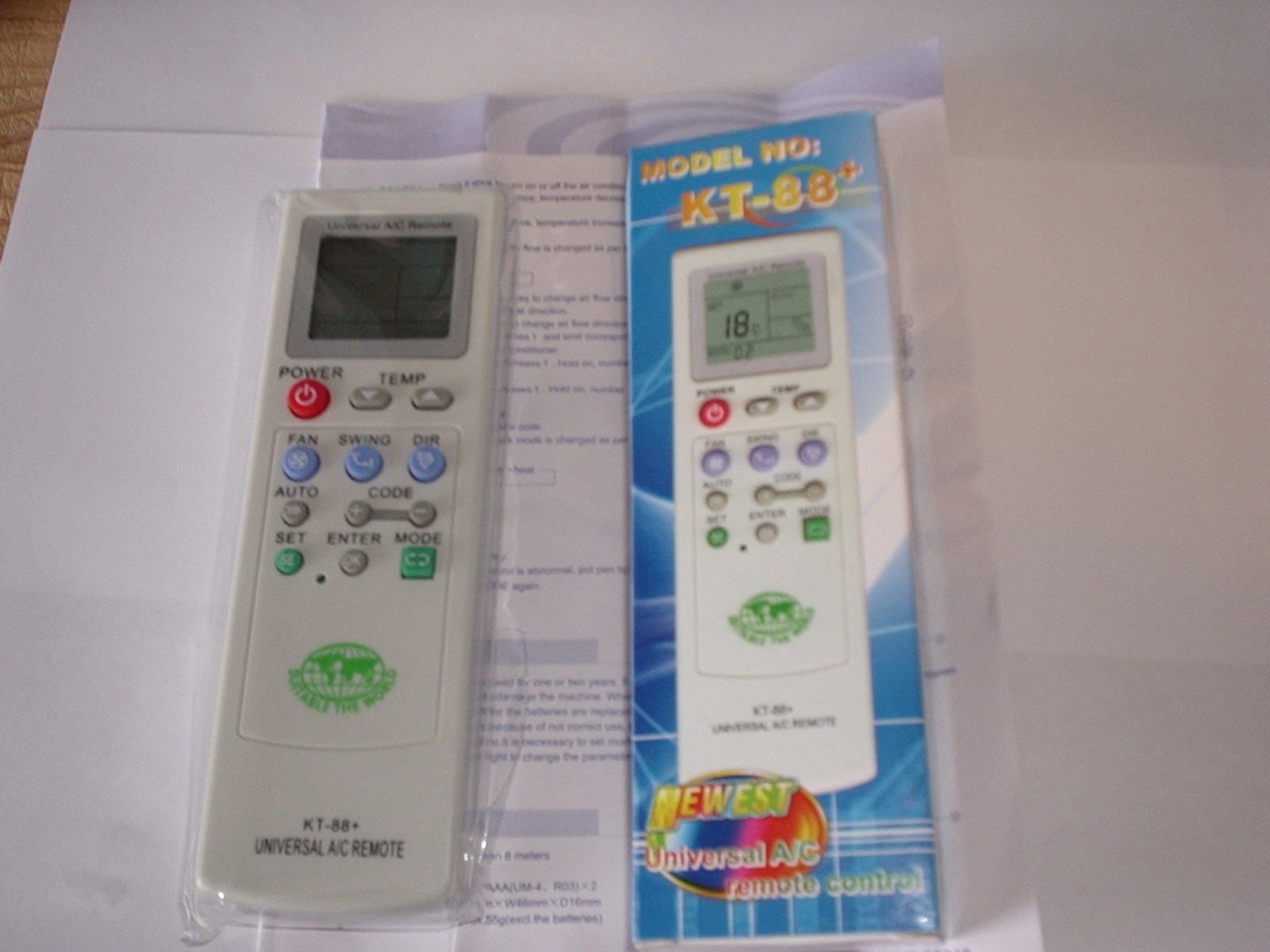 UNIVERSAL PROGRAMABLE REMOTE CONTROL FOR AIR CON UNITS AC53002